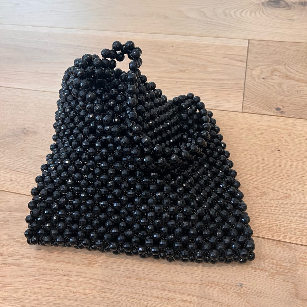 Black Beaded Women’s Evening Bag